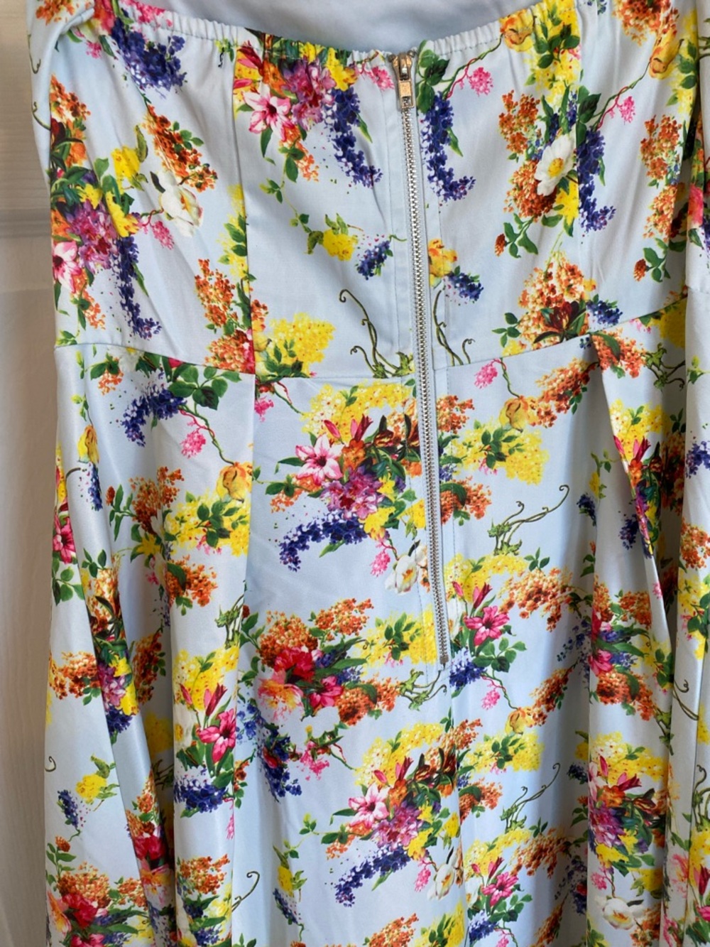 NWT Lulumari Floral Print Fit & Flare Dress Sz M - Picture 7 of 16